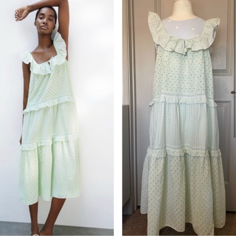 ZARA 'Openwork Embroidered Dress' - NWOT